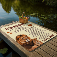 To My Daughter Never Feel Alone – Sherpa Fleece Blanket